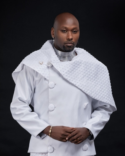 Franco Kabano -Rwanda&#039;s former model - ALL IN WHITE - New Collection 2024 made by Matheo Studio (PHOTO  Franco)