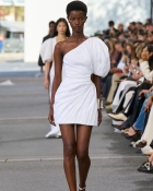 Rwandan Model Anipha Umufite in the Paris Fashion  Week 2023