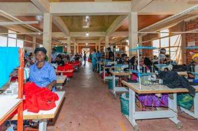 Workers at New Kigali Designers and Outfitters, a garment factory located in Gasabo district, Gisozi sector[PHOTO NT]