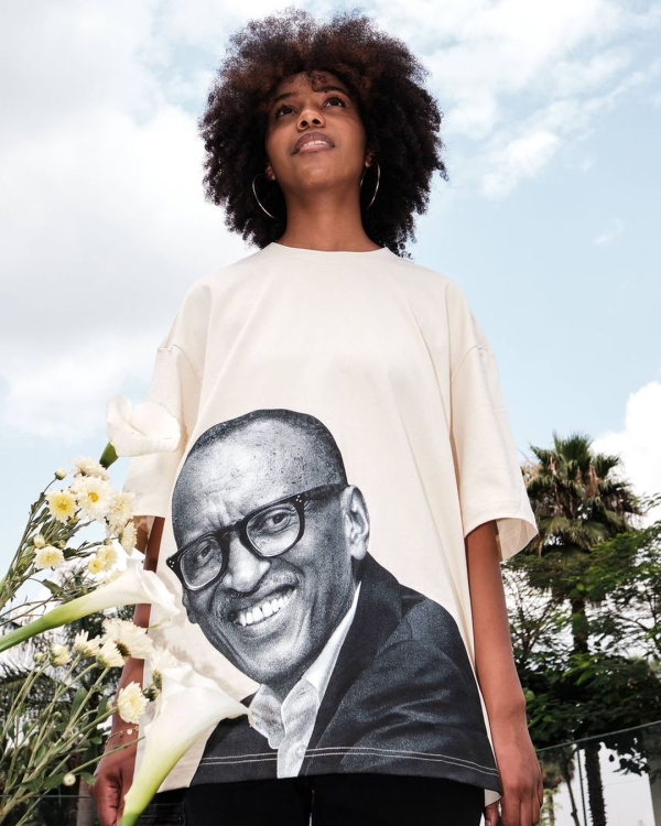 A T-shirt made by Sonia Mugabo- Fashion and Elections in Rwanda: A Longstanding Tradition [PHOTO SM]
