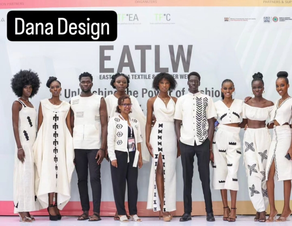 Nuhamin Tarfe Dana presenting her work at East Africa Textile and Leather Week 2024 in Nairobi, Kenya [PHOTO TALLAM]